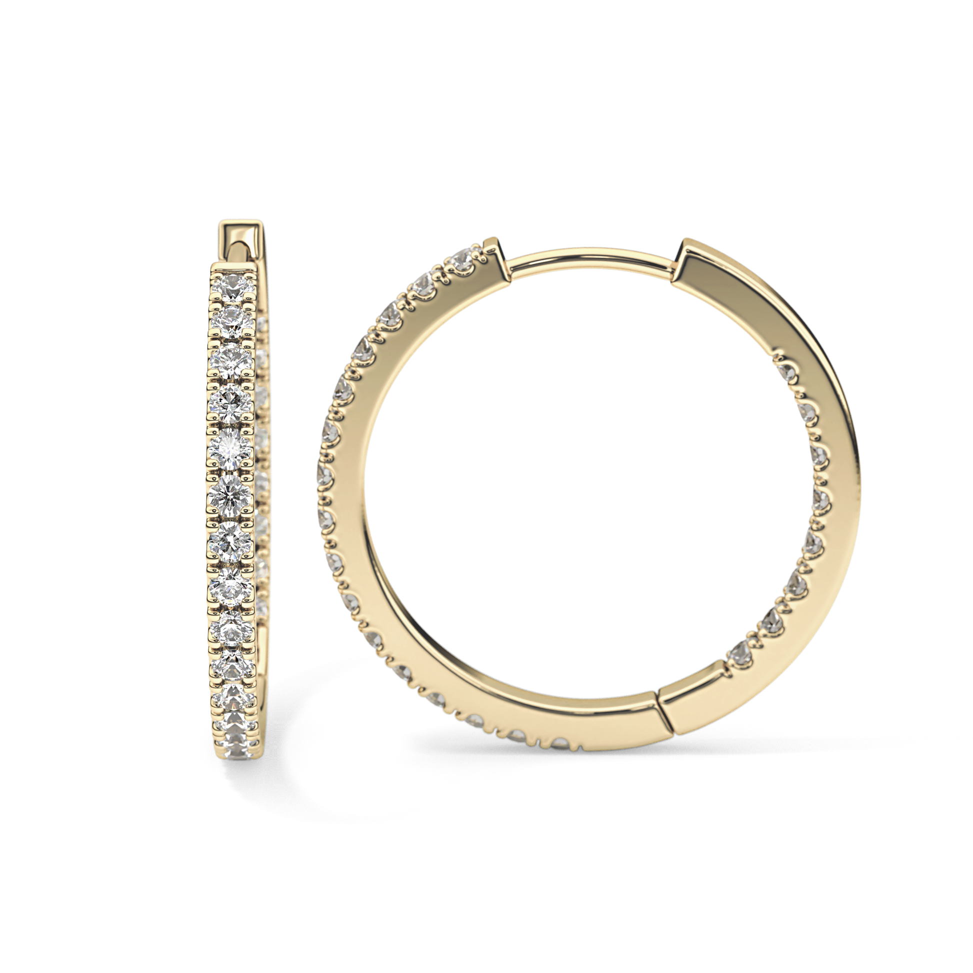 0.4 TCW Round Lab Grown Diamond Stud Earrings