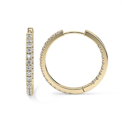 0.4 TCW Round Lab Grown Diamond Stud Earrings
