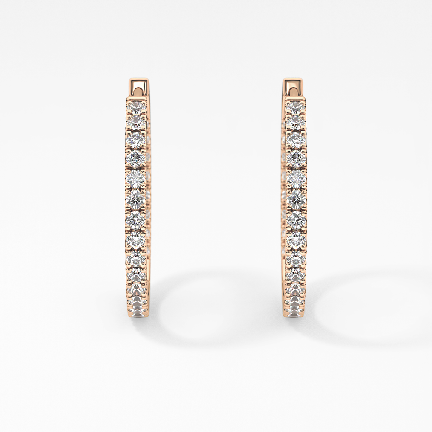 0.4 TCW Round Lab Grown Diamond Stud Earrings