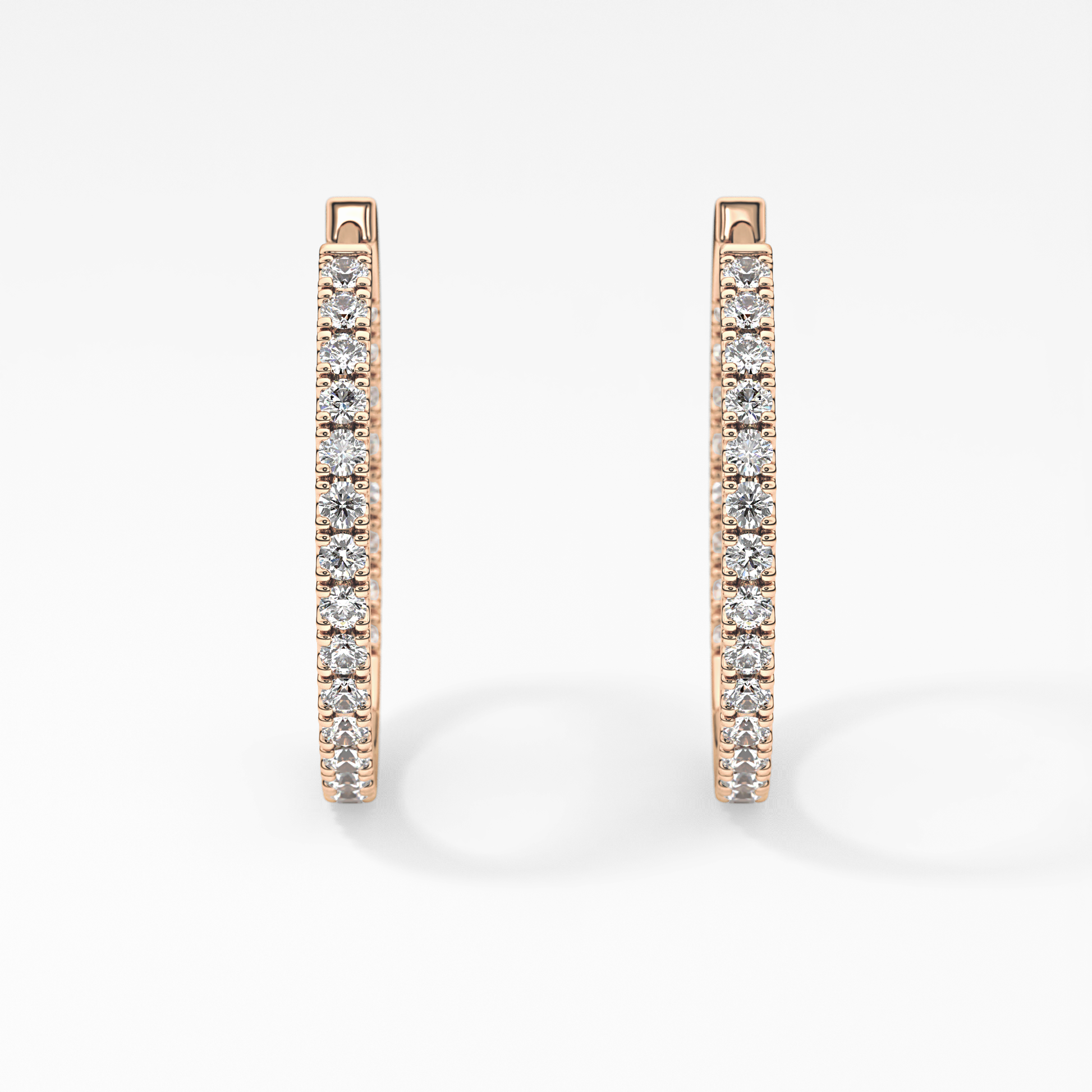 0.4 TCW Round Lab Grown Diamond Stud Earrings