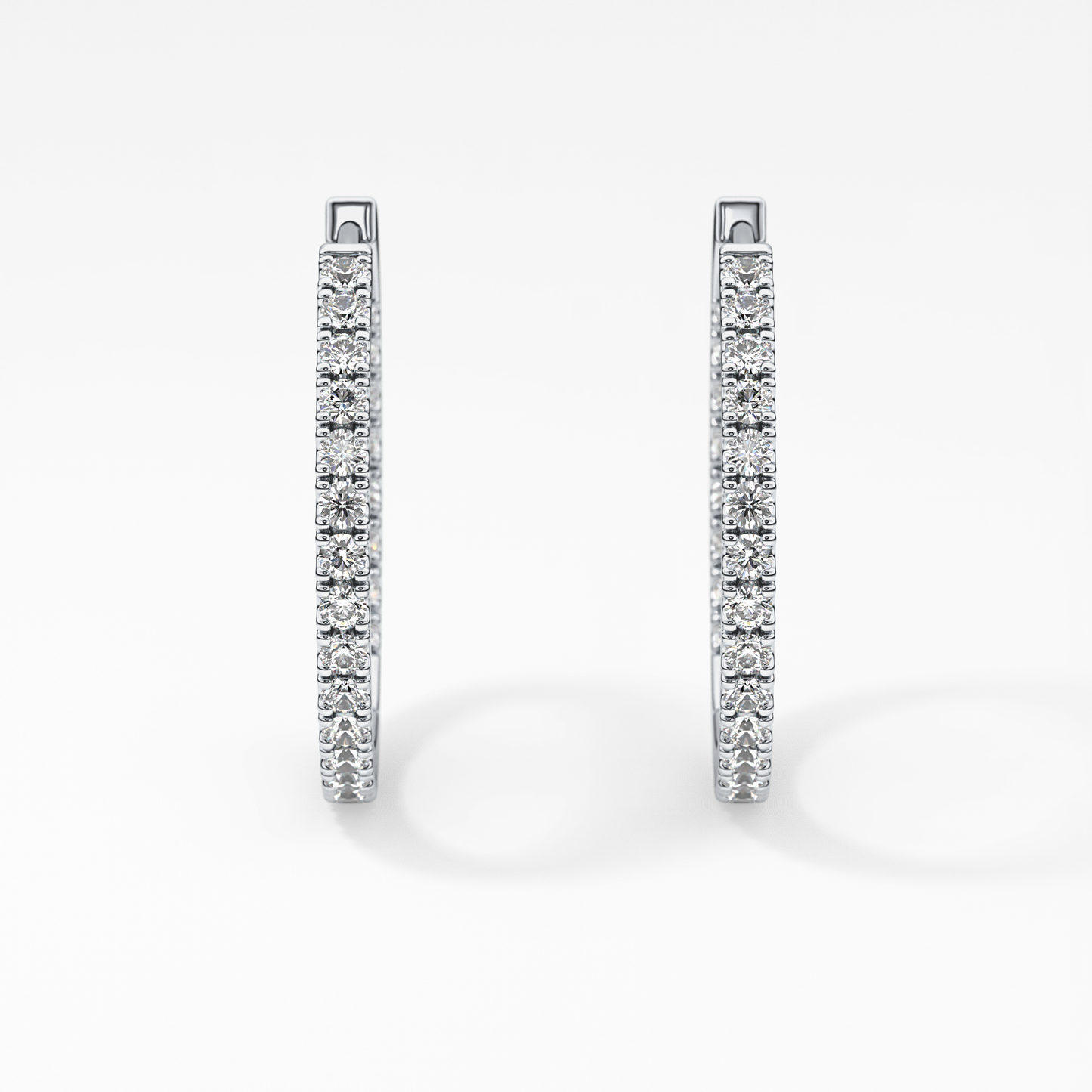 0.4 TCW Round Lab Grown Diamond Stud Earrings