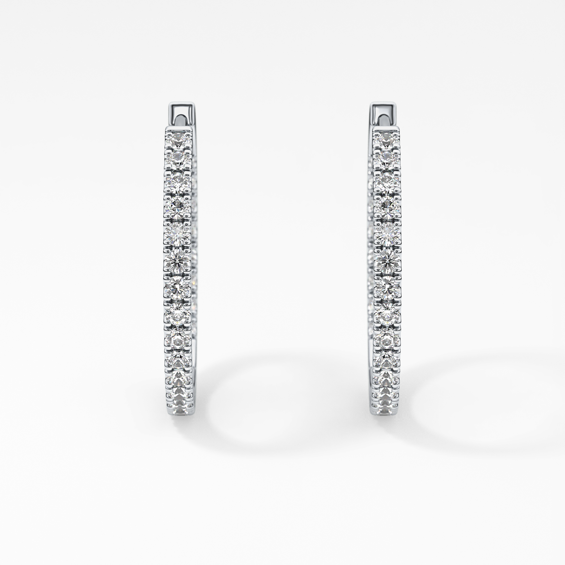 0.4 TCW Round Lab Grown Diamond Stud Earrings