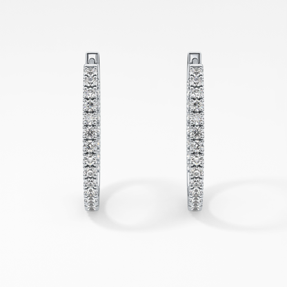 0.4 TCW Round Lab Grown Diamond Stud Earrings