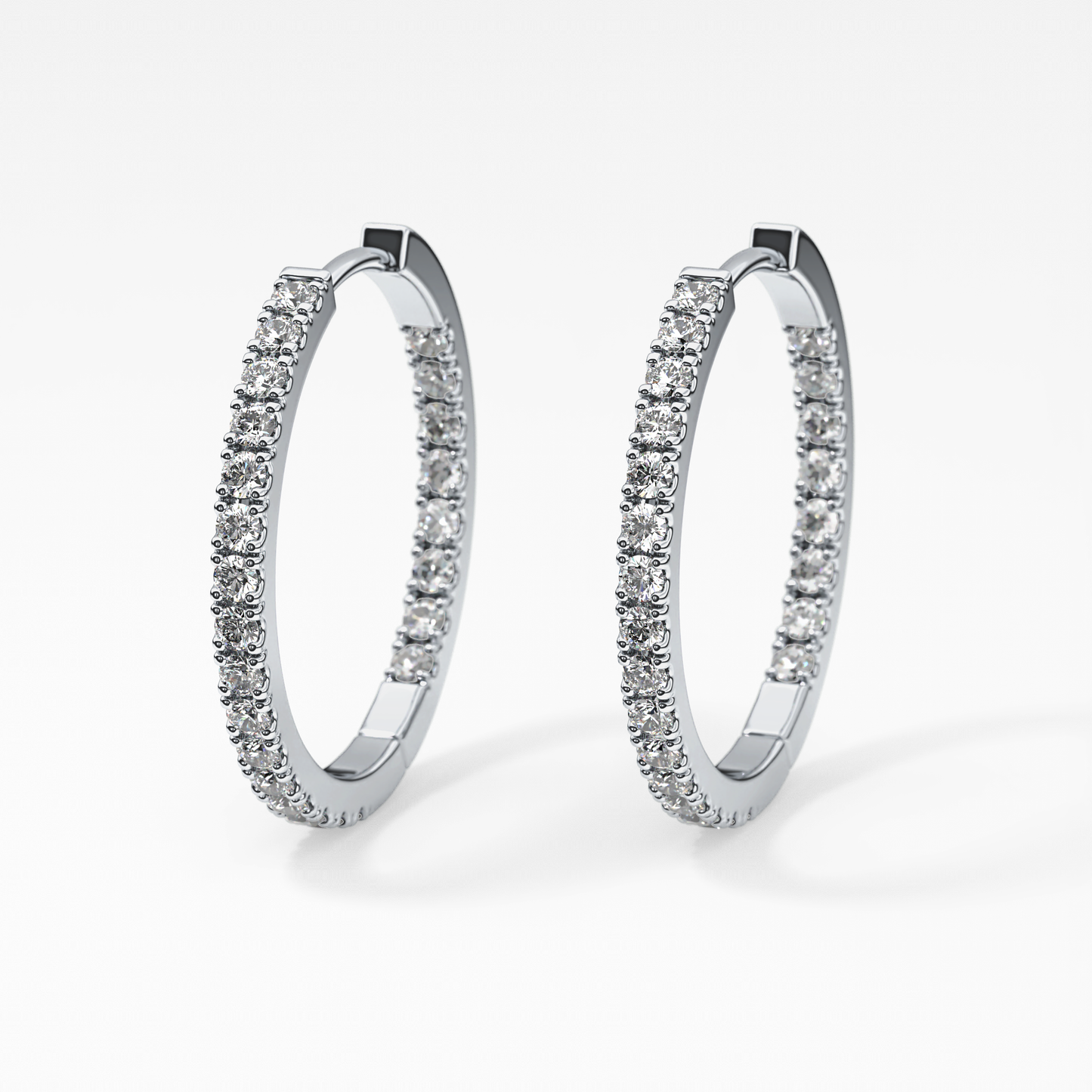 0.4 TCW Round Lab Grown Diamond Stud Earrings