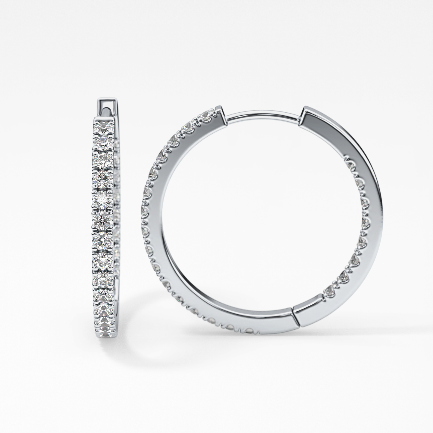 0.4 TCW Round Lab Grown Diamond Stud Earrings