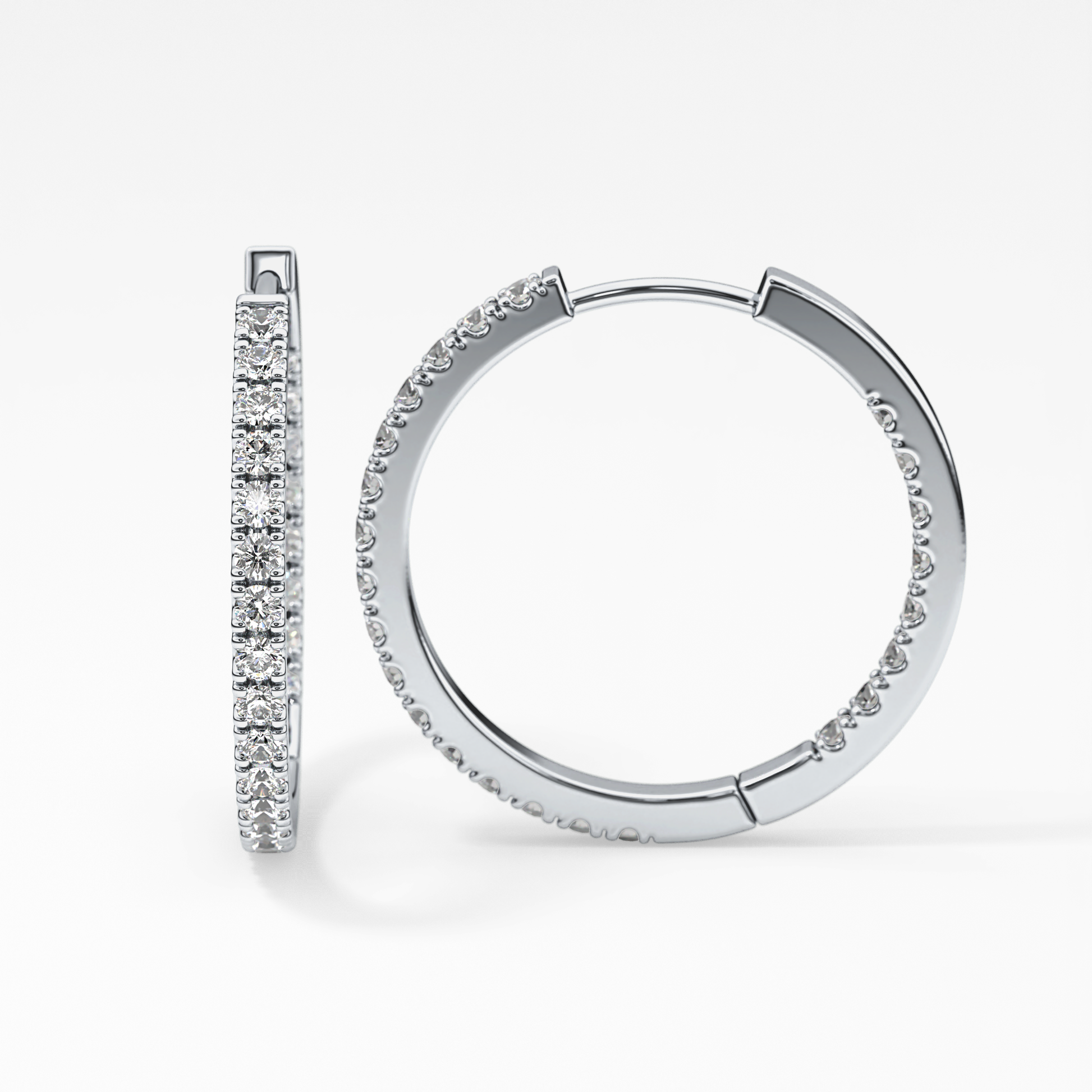 0.4 TCW Round Lab Grown Diamond Stud Earrings