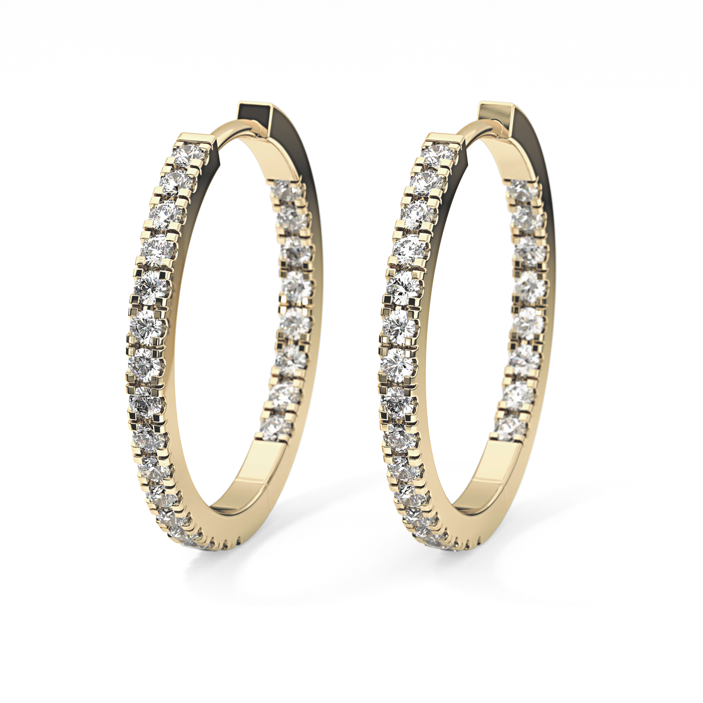 0.4 TCW Round Lab Grown Diamond Stud Earrings
