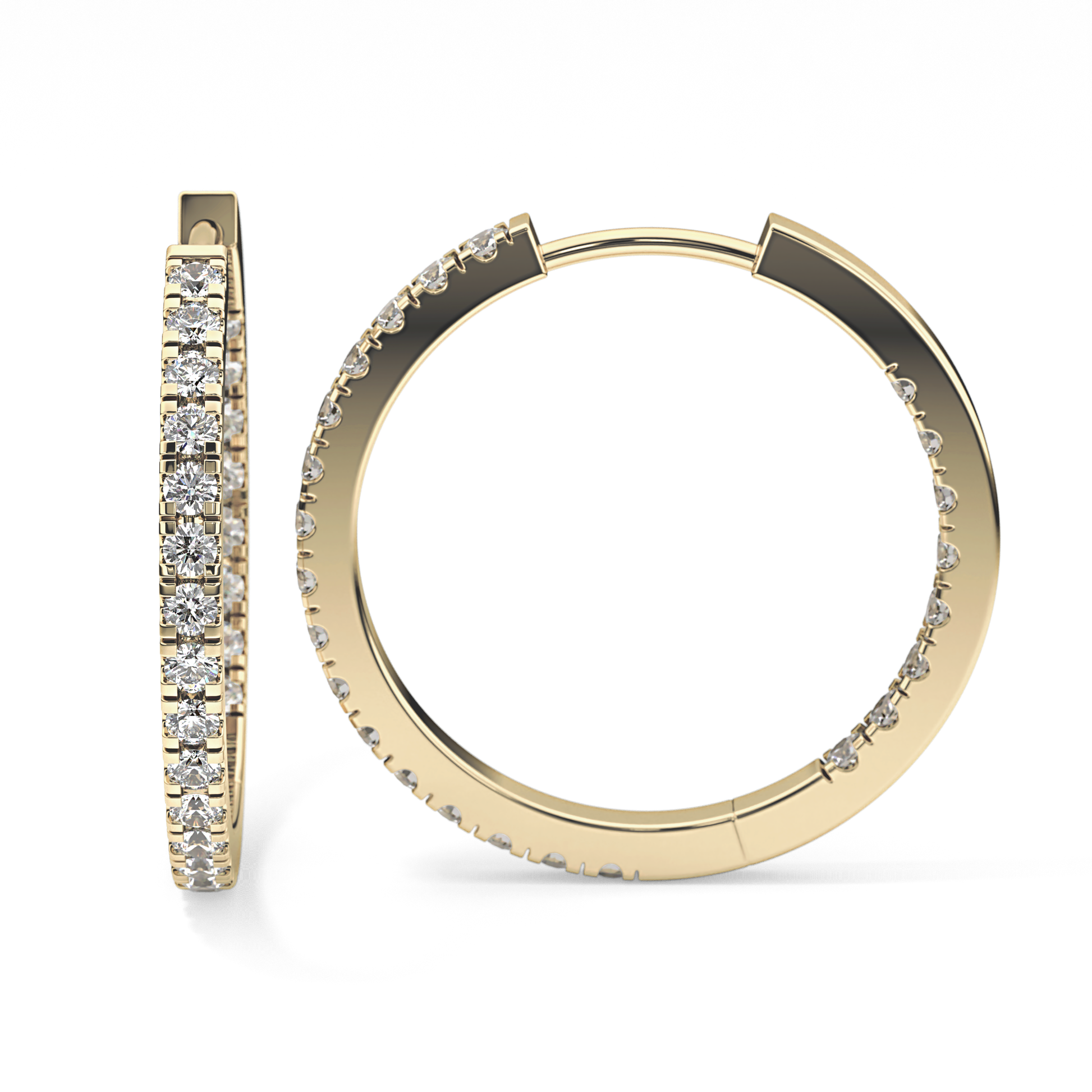 0.4 TCW Round Lab Grown Diamond Stud Earrings