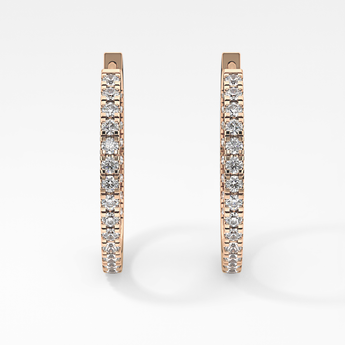 0.4 TCW Round Lab Grown Diamond Stud Earrings