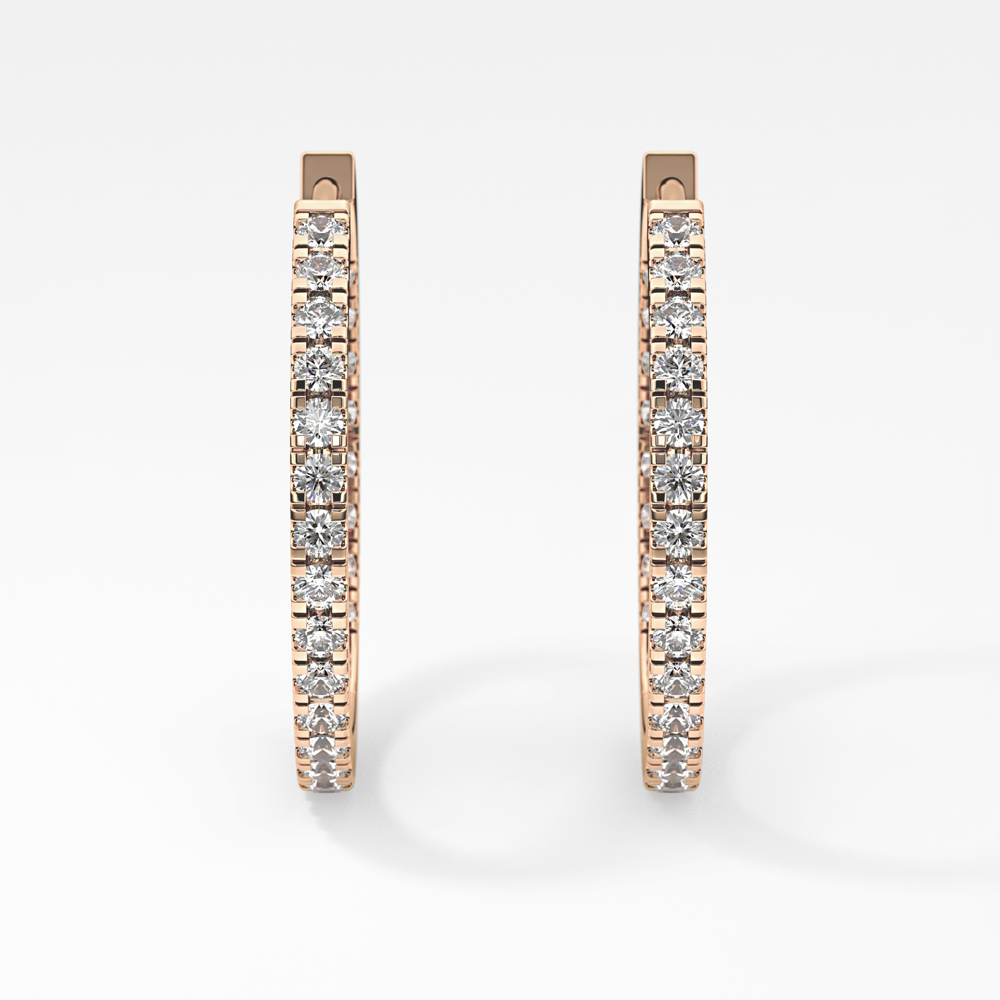 0.4 TCW Round Lab Grown Diamond Stud Earrings
