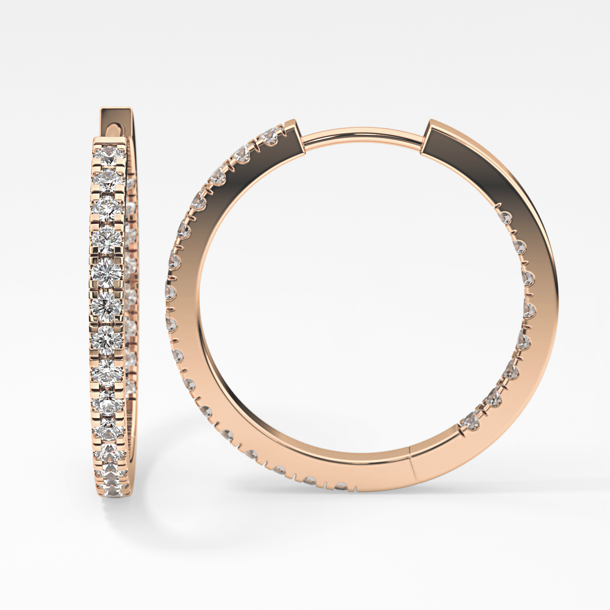 0.4 TCW Round Lab Grown Diamond Stud Earrings