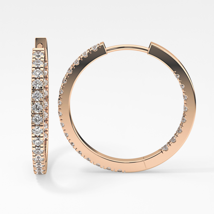 0.4 TCW Round Lab Grown Diamond Stud Earrings