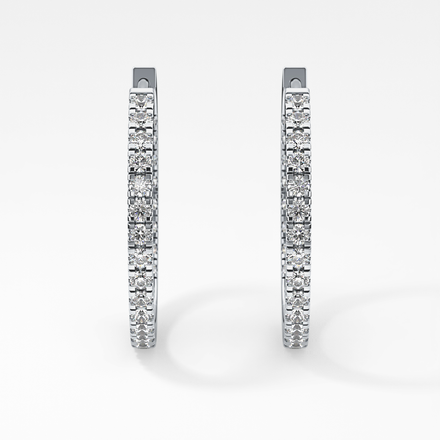 0.4 TCW Round Lab Grown Diamond Stud Earrings