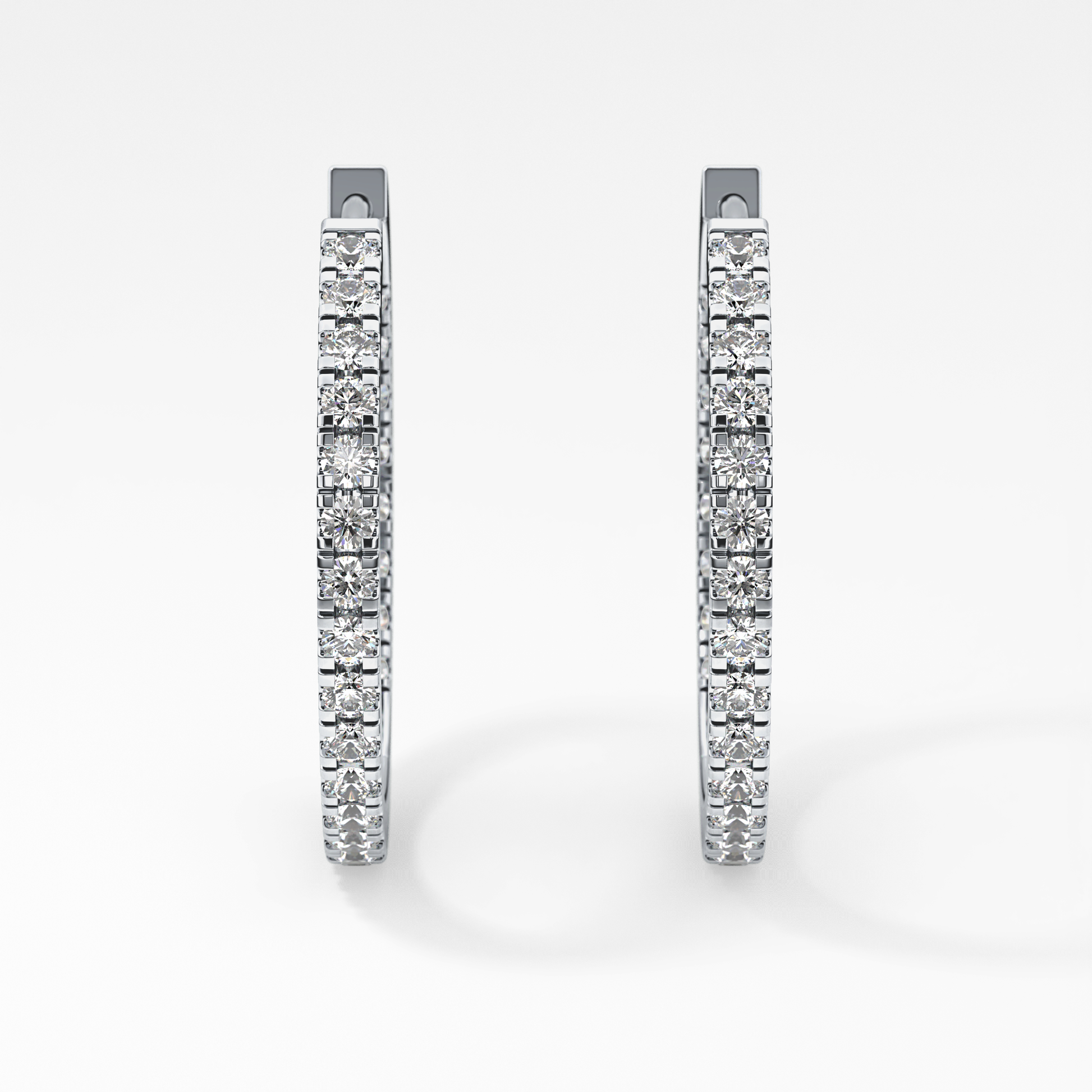 0.4 TCW Round Lab Grown Diamond Stud Earrings