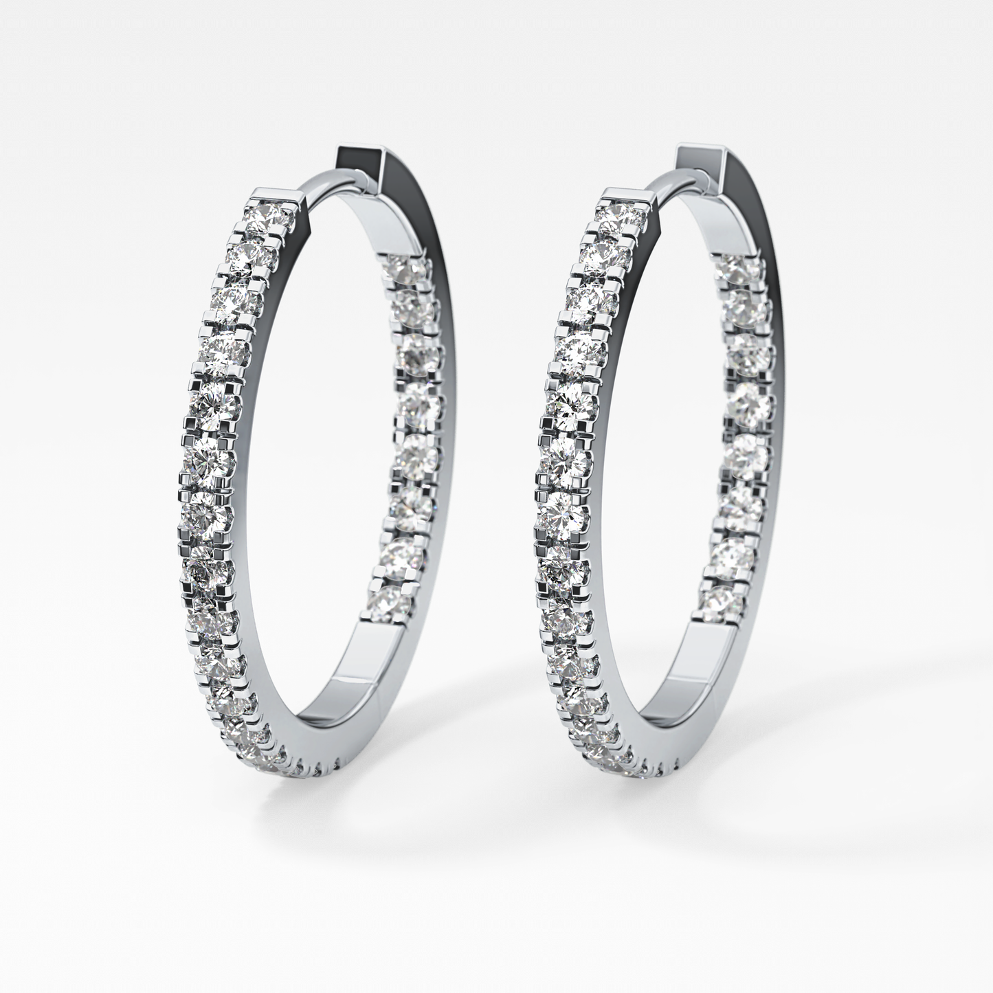 0.4 TCW Round Lab Grown Diamond Stud Earrings