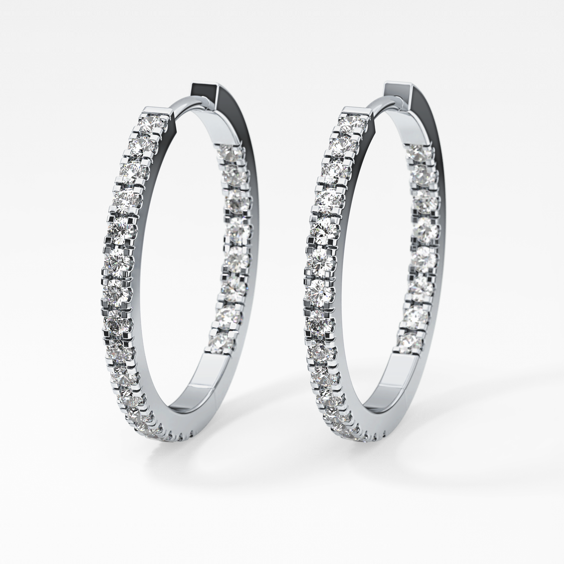 0.4 TCW Round Lab Grown Diamond Stud Earrings