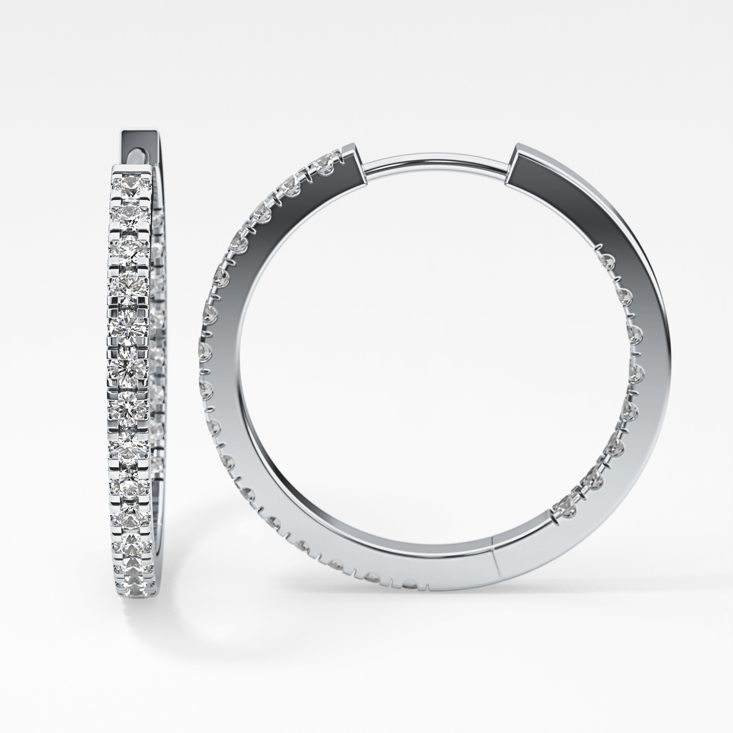 0.4 TCW Round Lab Grown Diamond Stud Earrings