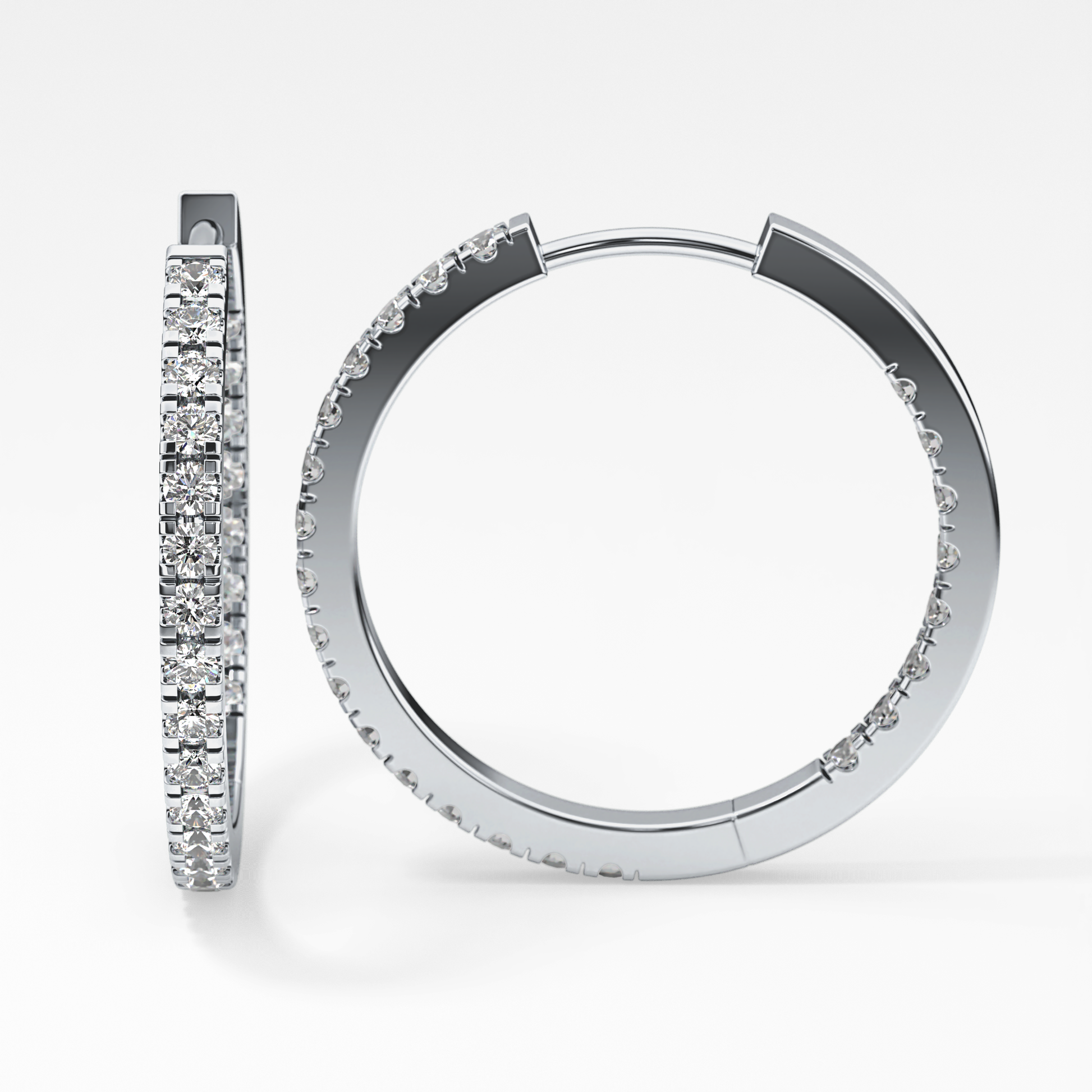 0.4 TCW Round Lab Grown Diamond Stud Earrings