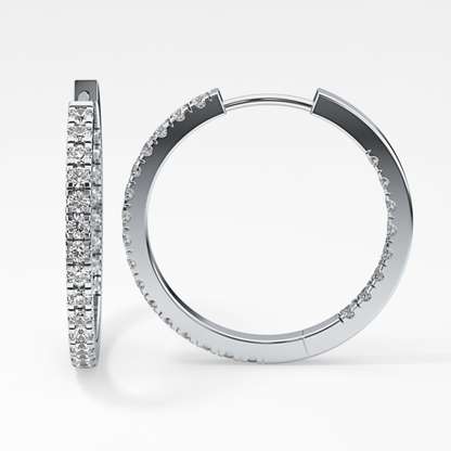 0.4 TCW Round Lab Grown Diamond Stud Earrings