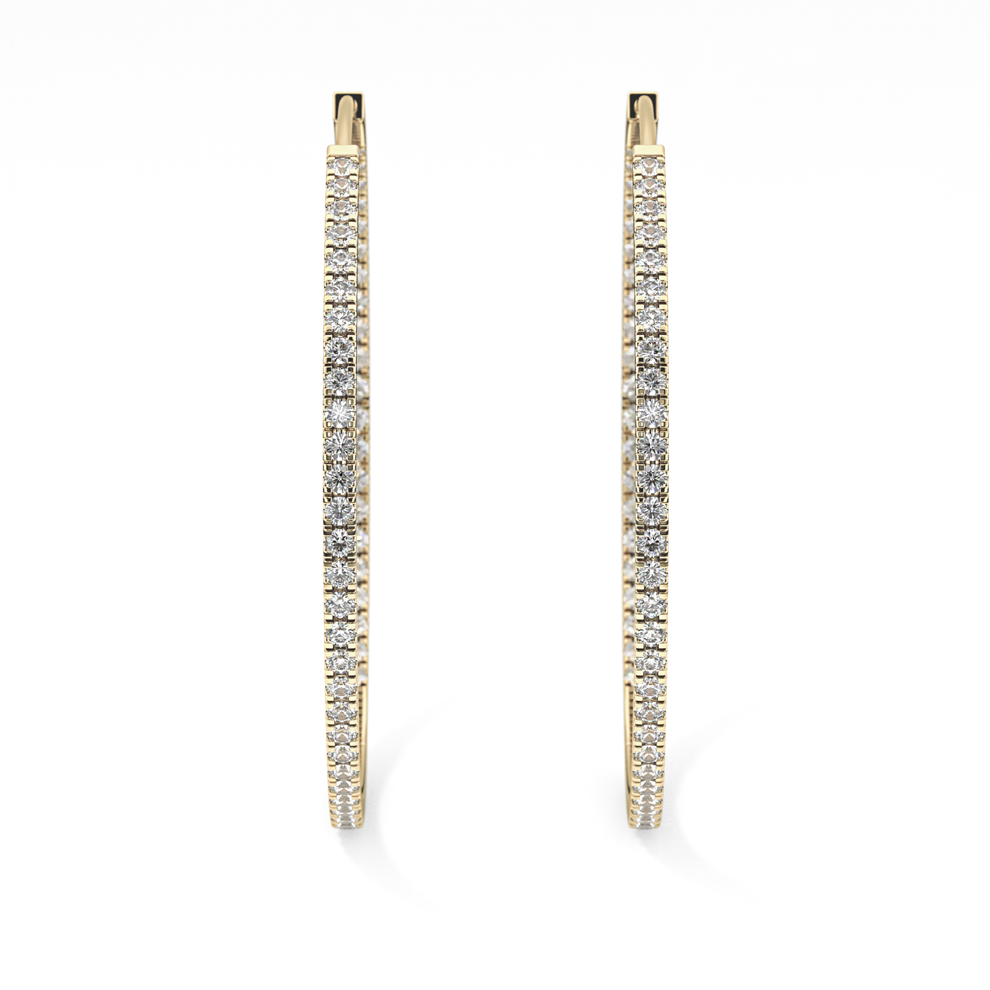 0.4 TCW Round Lab Grown Diamond Stud Earrings