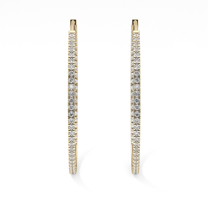 0.4 TCW Round Lab Grown Diamond Stud Earrings