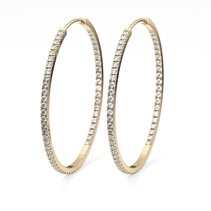 0.4 TCW Round Lab Grown Diamond Stud Earrings