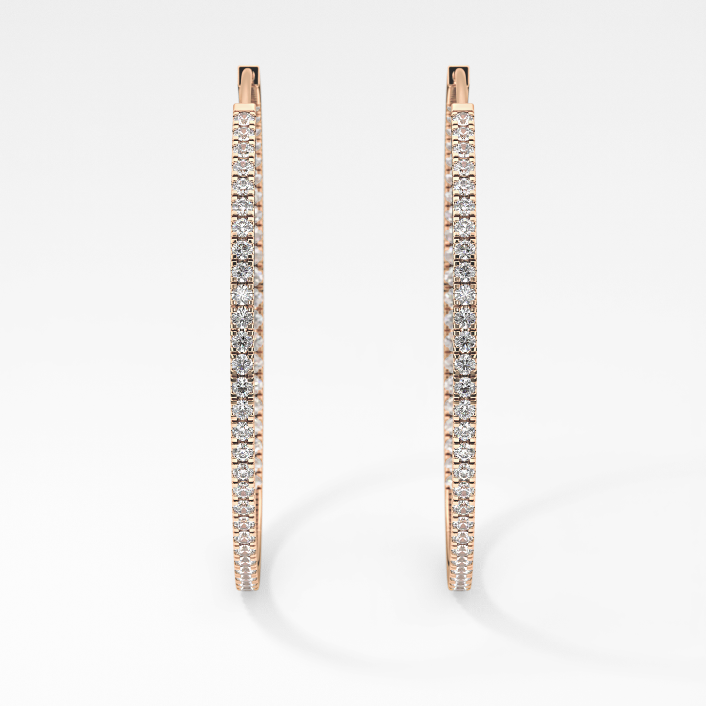 0.4 TCW Round Lab Grown Diamond Stud Earrings