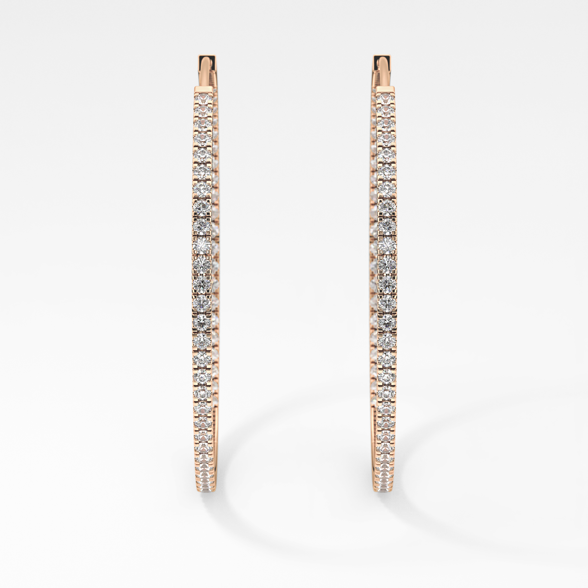 0.4 TCW Round Lab Grown Diamond Stud Earrings