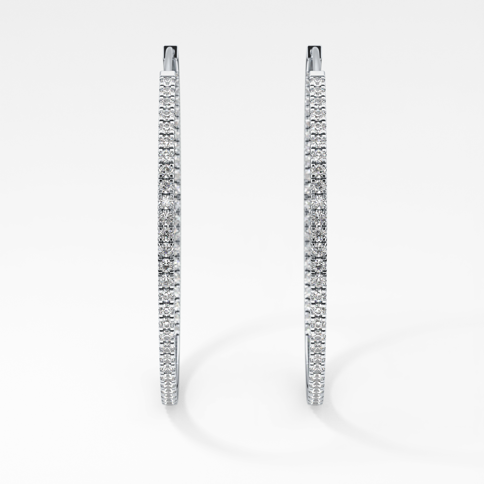 0.4 TCW Round Lab Grown Diamond Stud Earrings