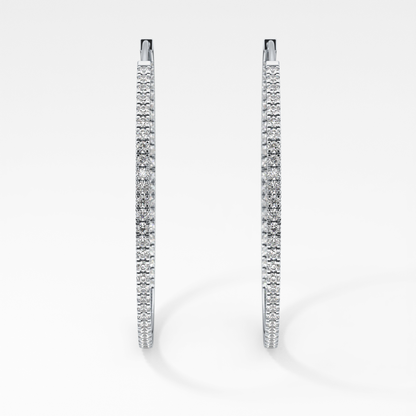 0.4 TCW Round Lab Grown Diamond Stud Earrings
