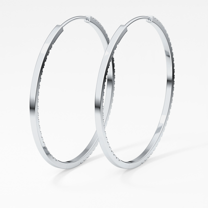 0.4 TCW Round Lab Grown Diamond Stud Earrings