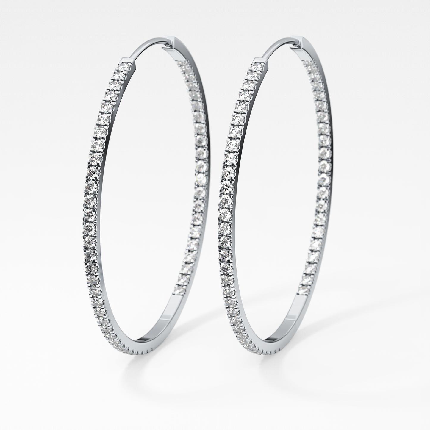 0.4 TCW Round Lab Grown Diamond Stud Earrings