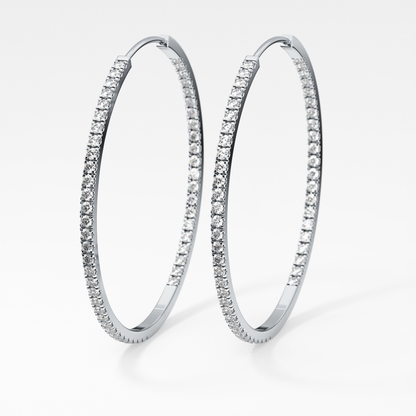0.4 TCW Round Lab Grown Diamond Stud Earrings