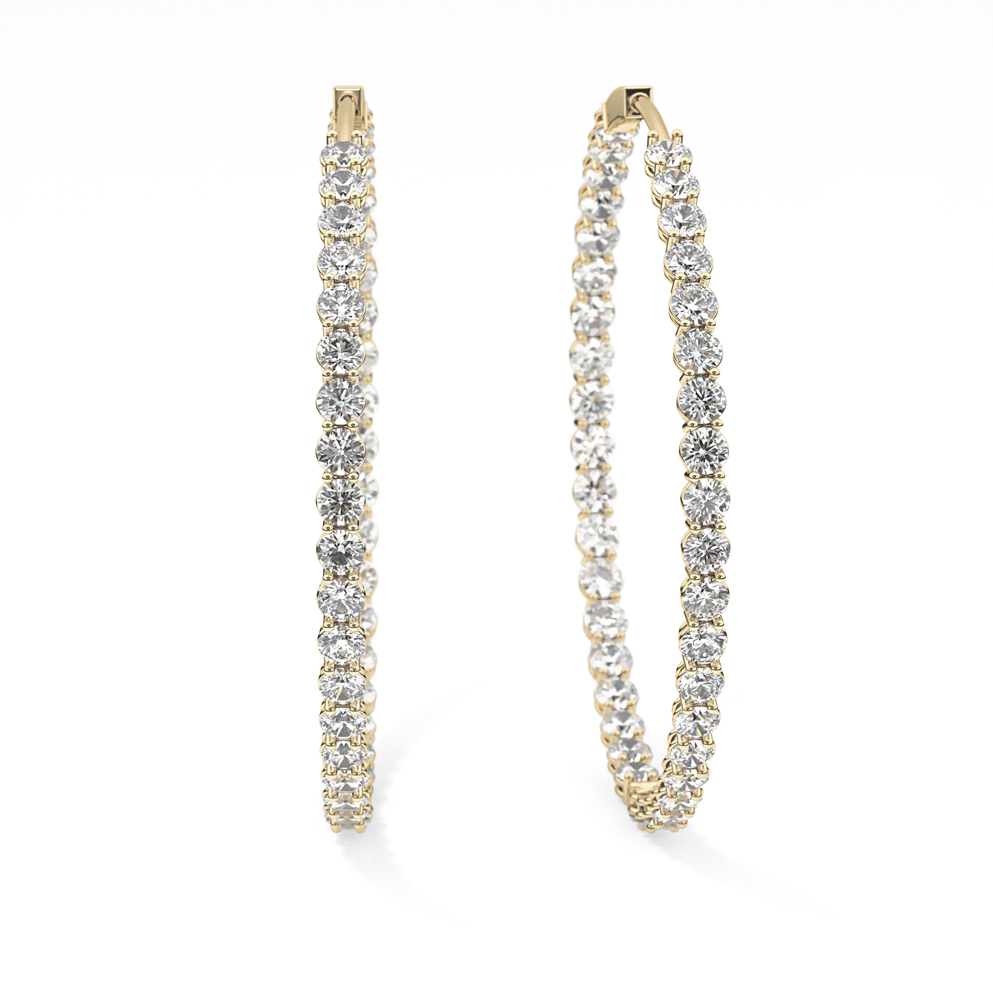 0.4 TCW Round Lab Grown Diamond Stud Earrings