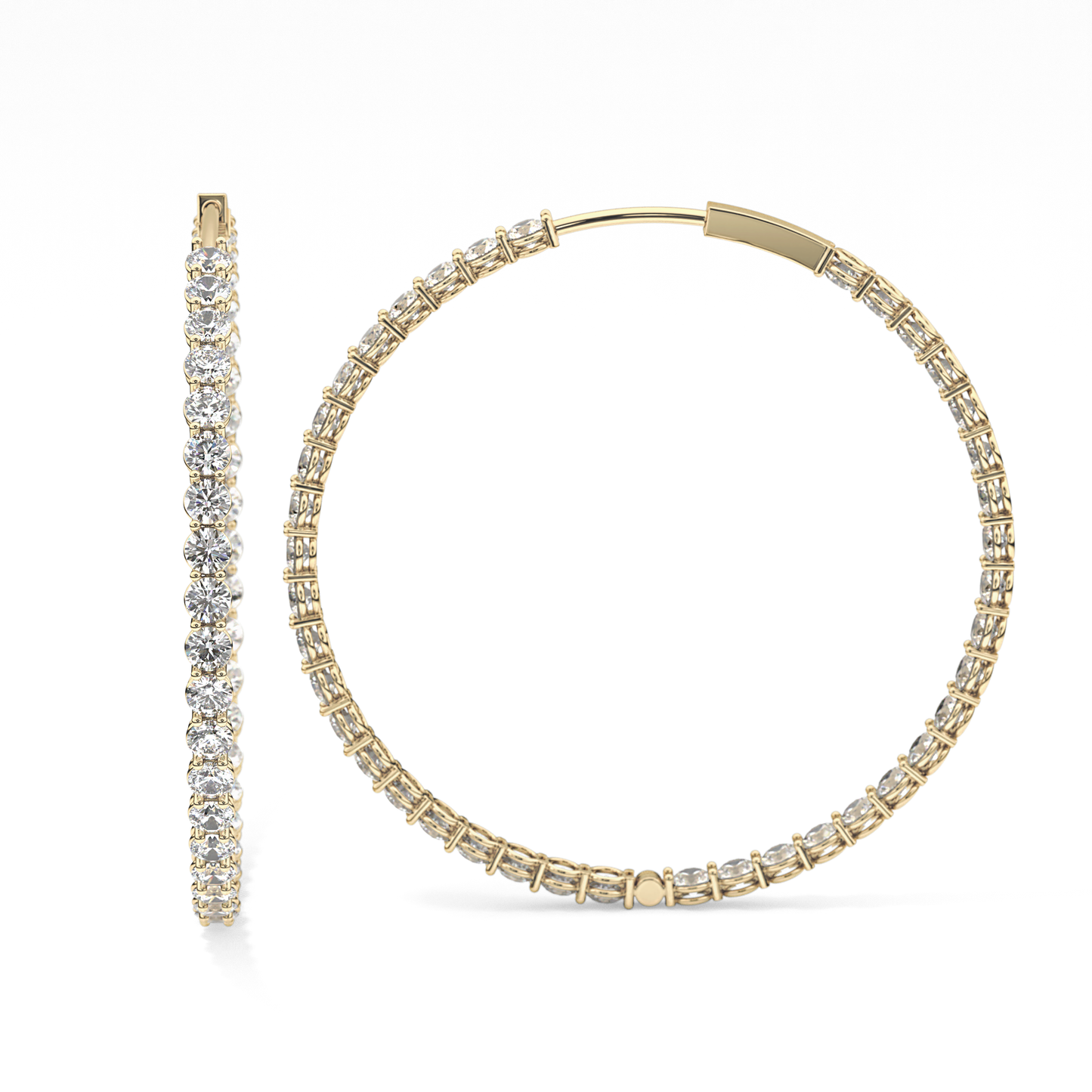 0.4 TCW Round Lab Grown Diamond Stud Earrings