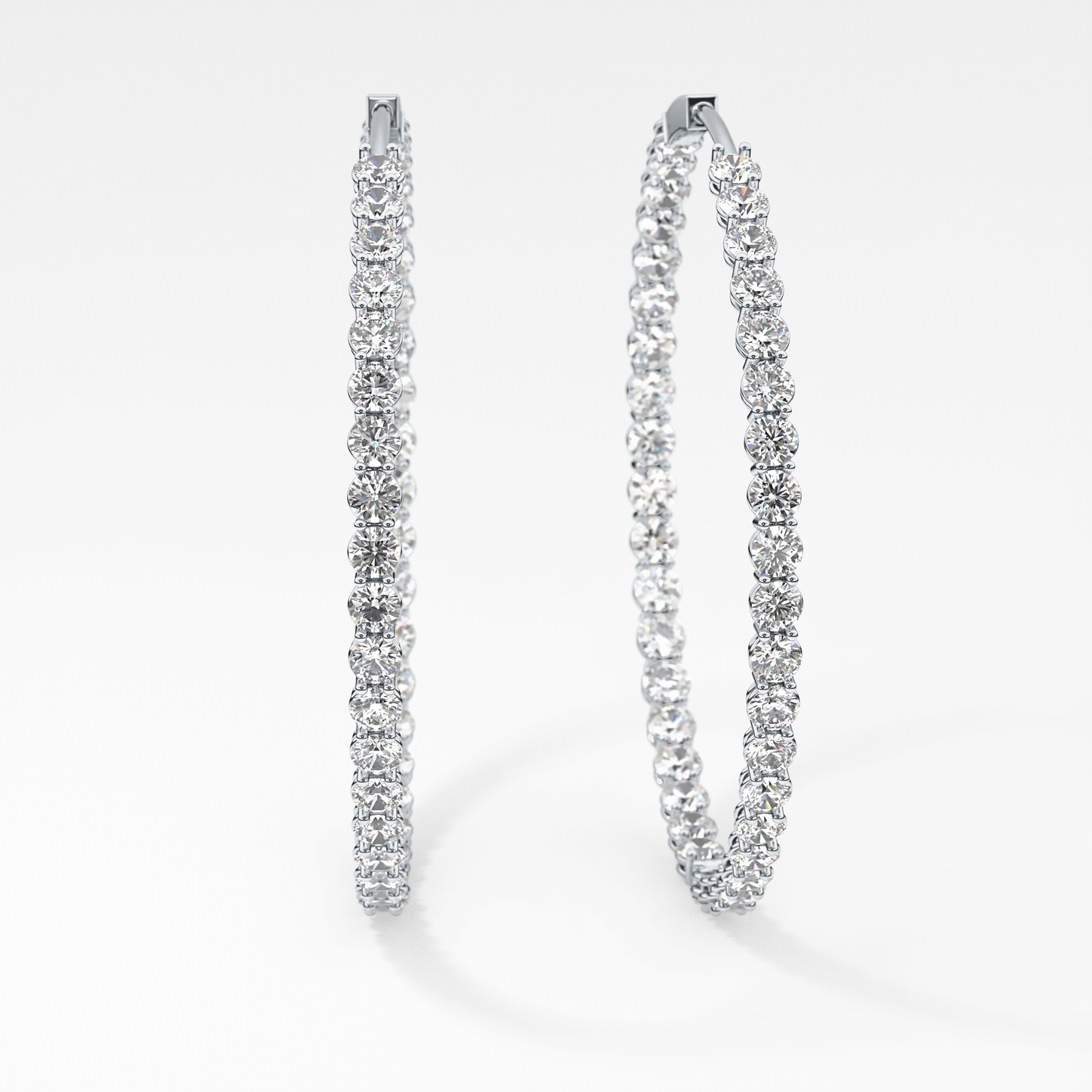 0.4 TCW Round Lab Grown Diamond Stud Earrings