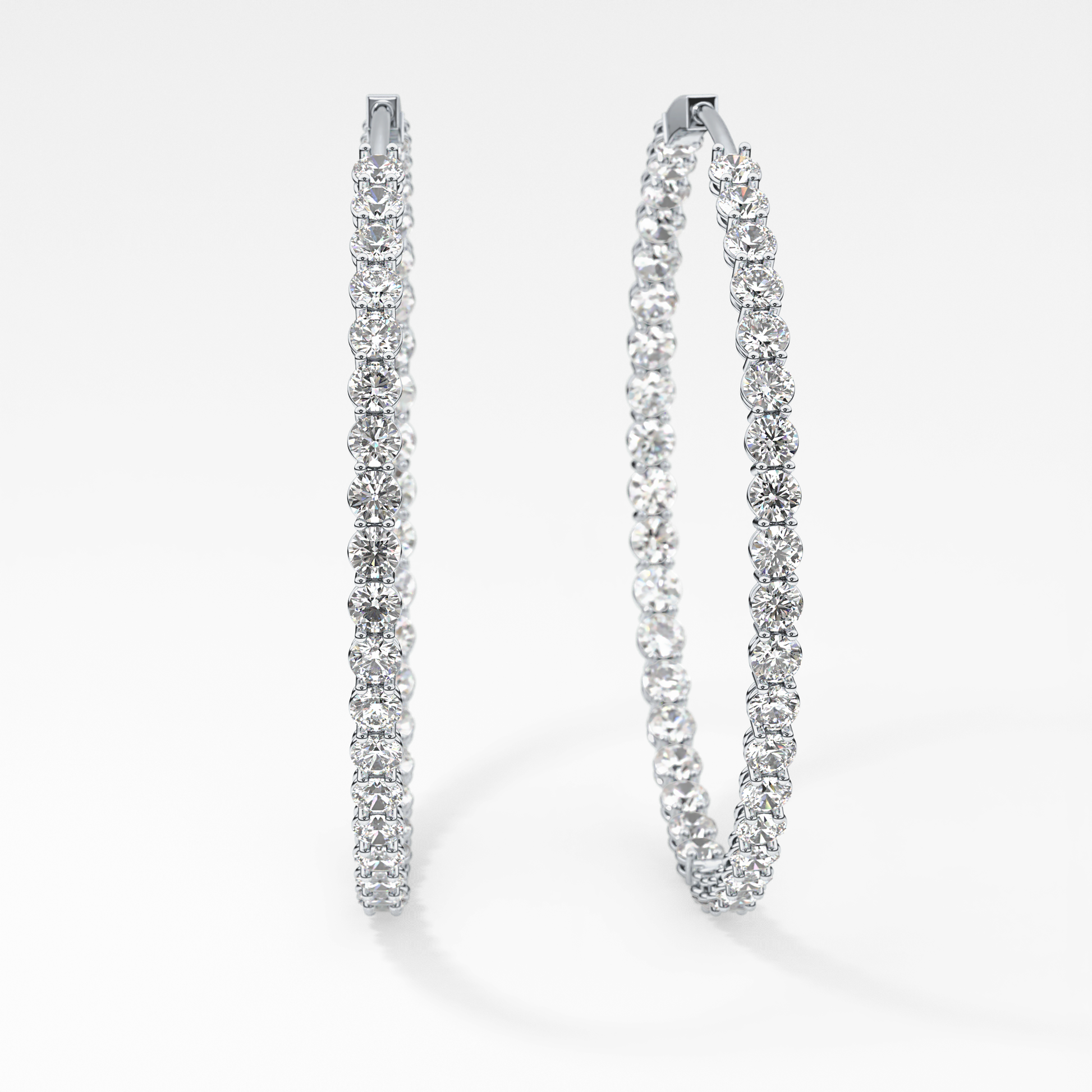0.4 TCW Round Lab Grown Diamond Stud Earrings