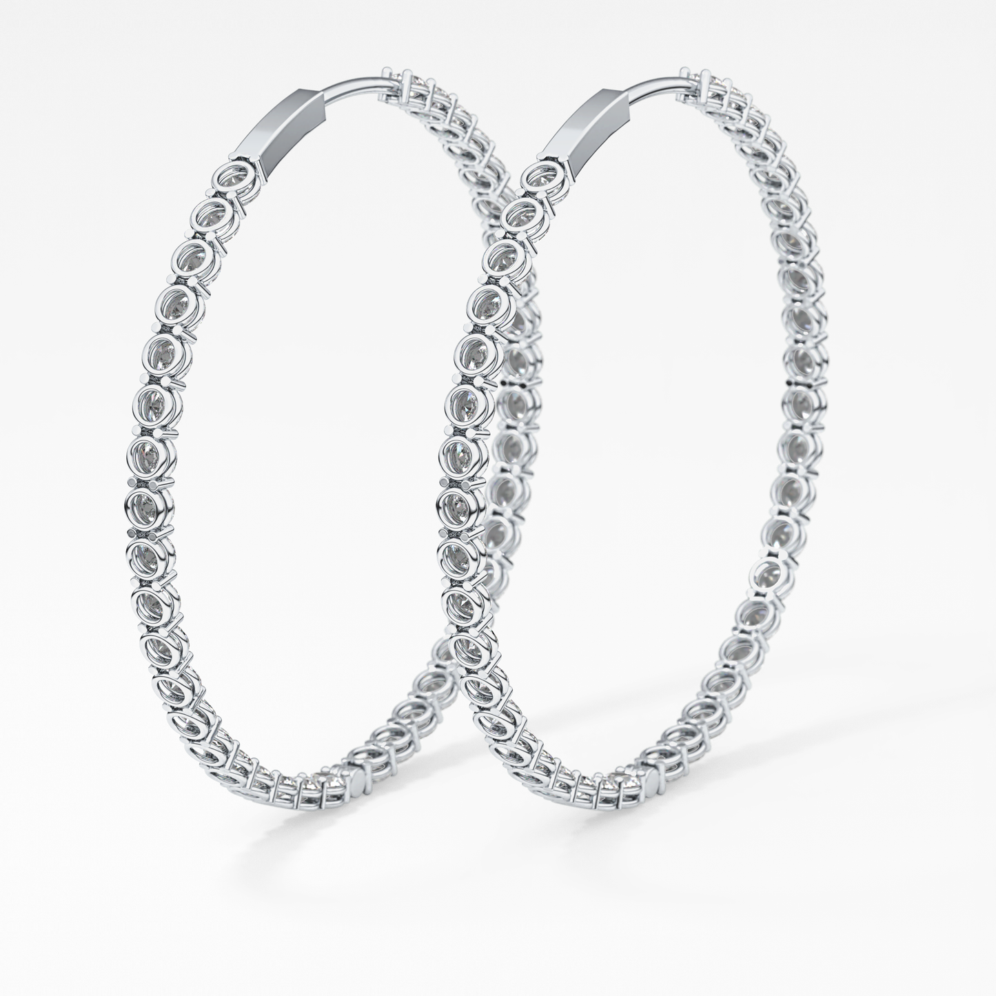 0.4 TCW Round Lab Grown Diamond Stud Earrings