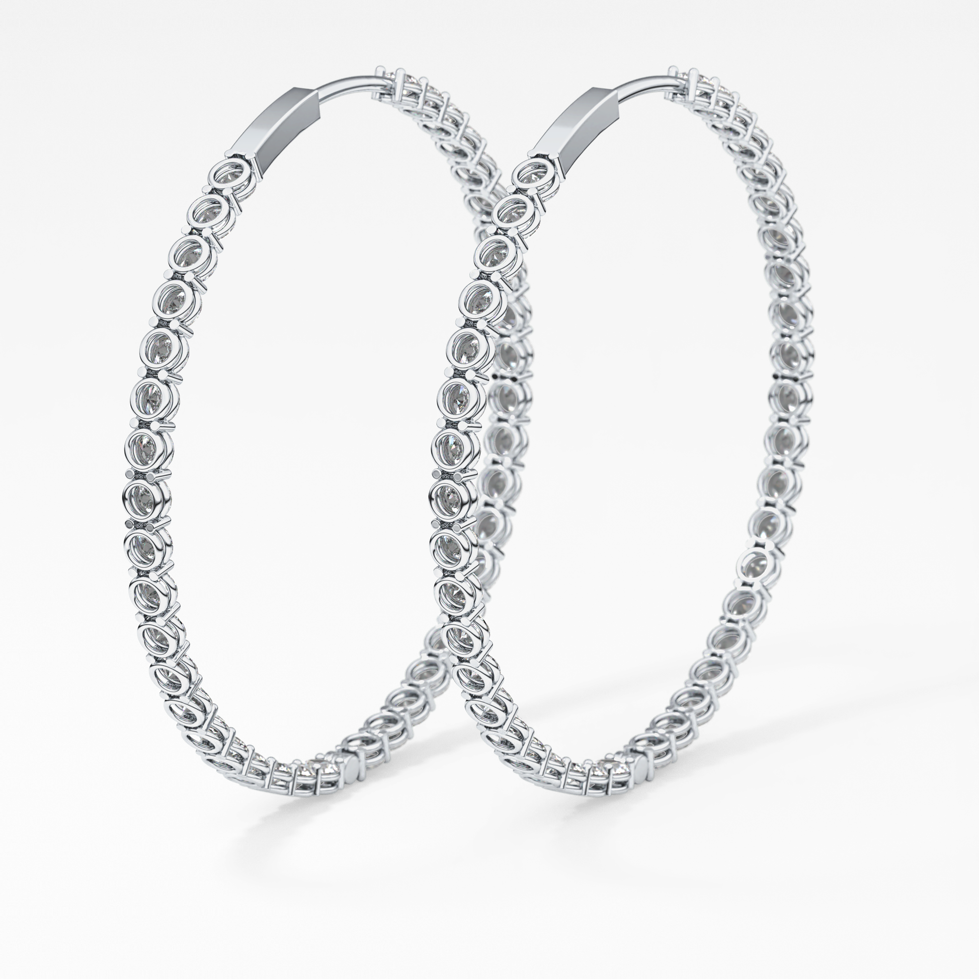 0.4 TCW Round Lab Grown Diamond Stud Earrings
