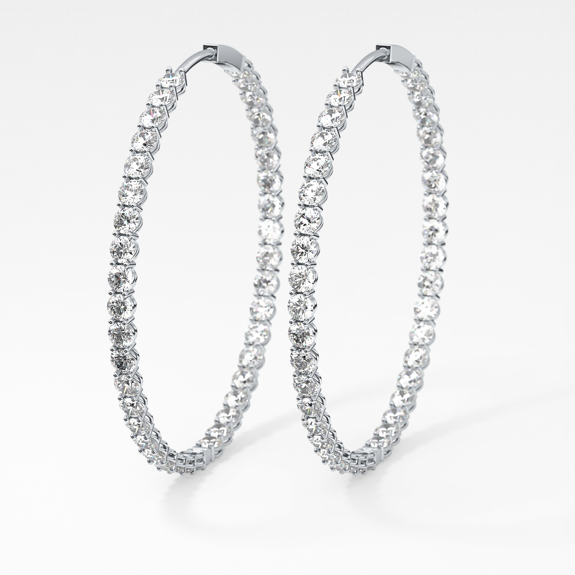 0.4 TCW Round Lab Grown Diamond Stud Earrings
