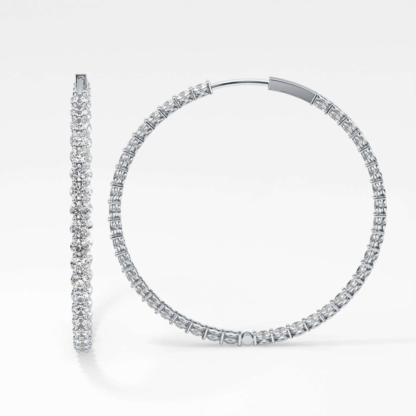 0.4 TCW Round Lab Grown Diamond Stud Earrings