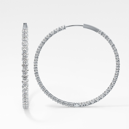 0.4 TCW Round Lab Grown Diamond Stud Earrings
