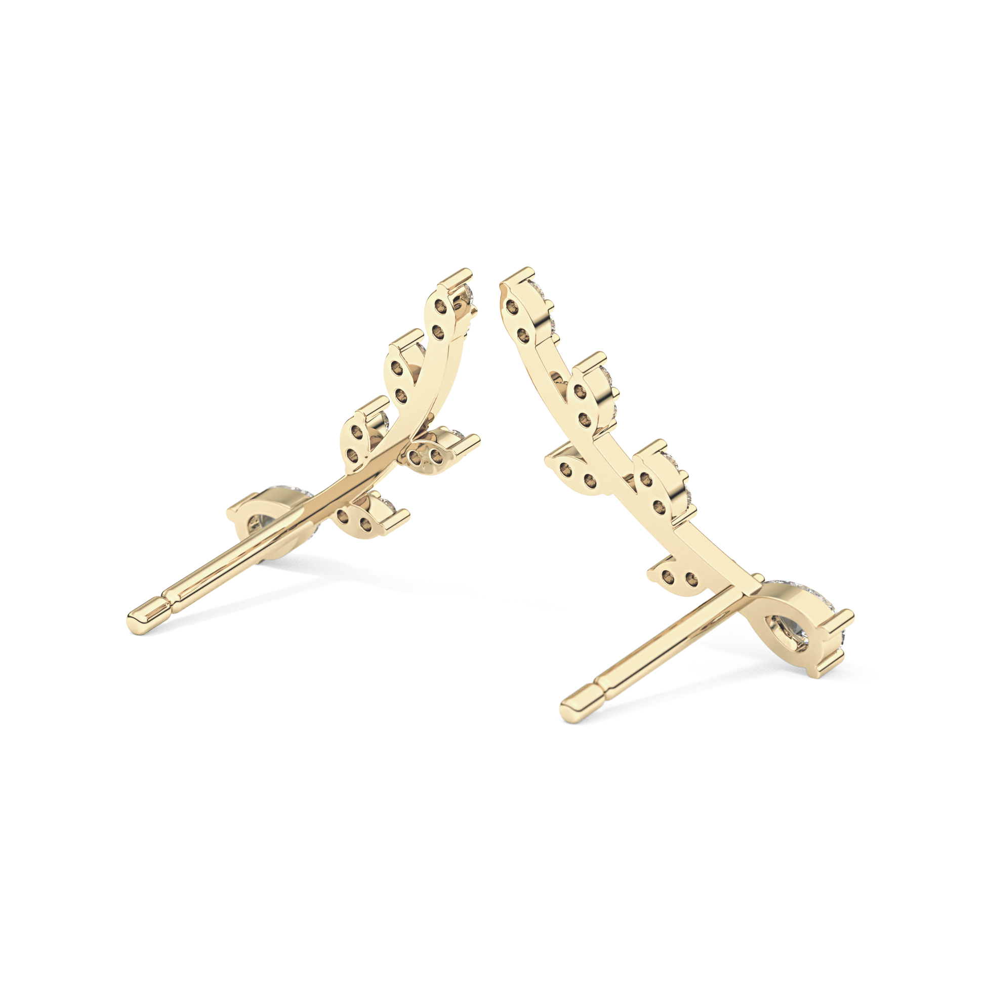 0.4 TCW Round Lab Grown Diamond Stud Earrings
