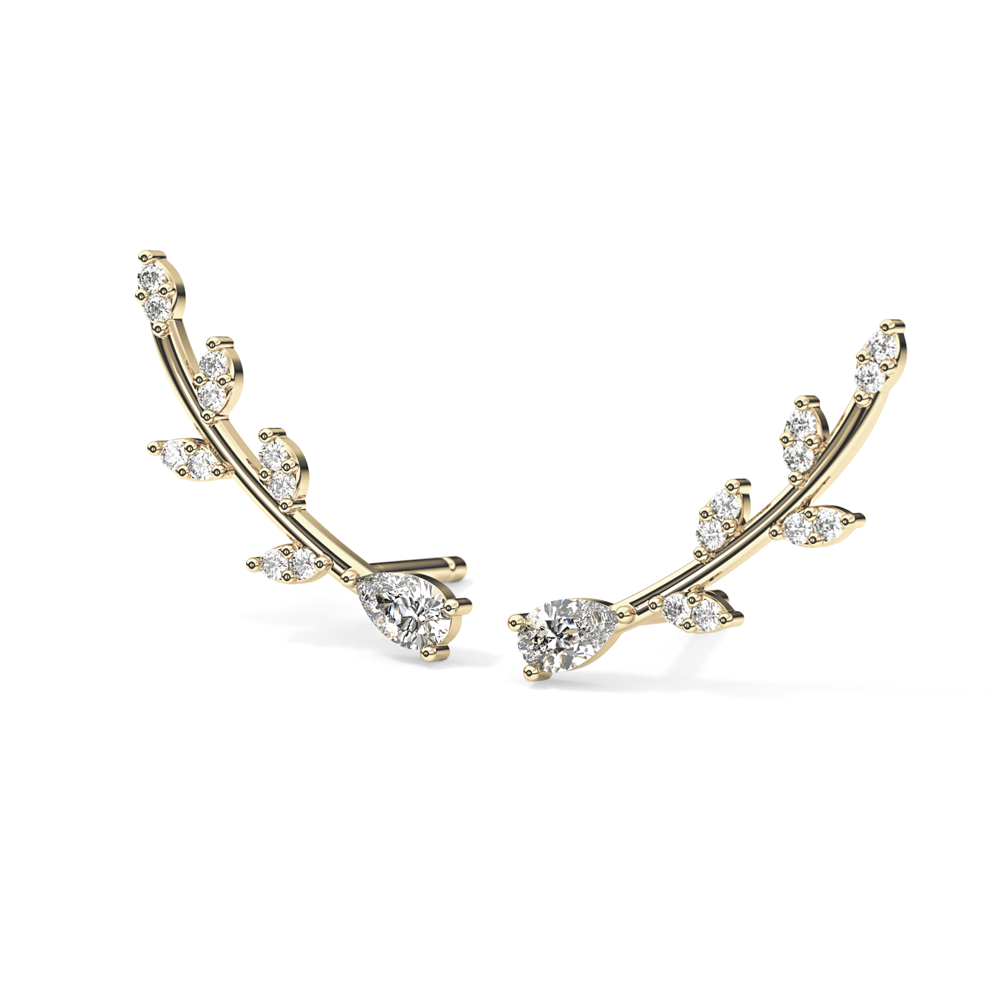 0.4 TCW Round Lab Grown Diamond Stud Earrings