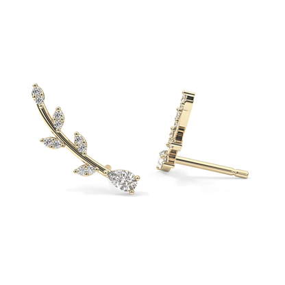 0.4 TCW Round Lab Grown Diamond Stud Earrings
