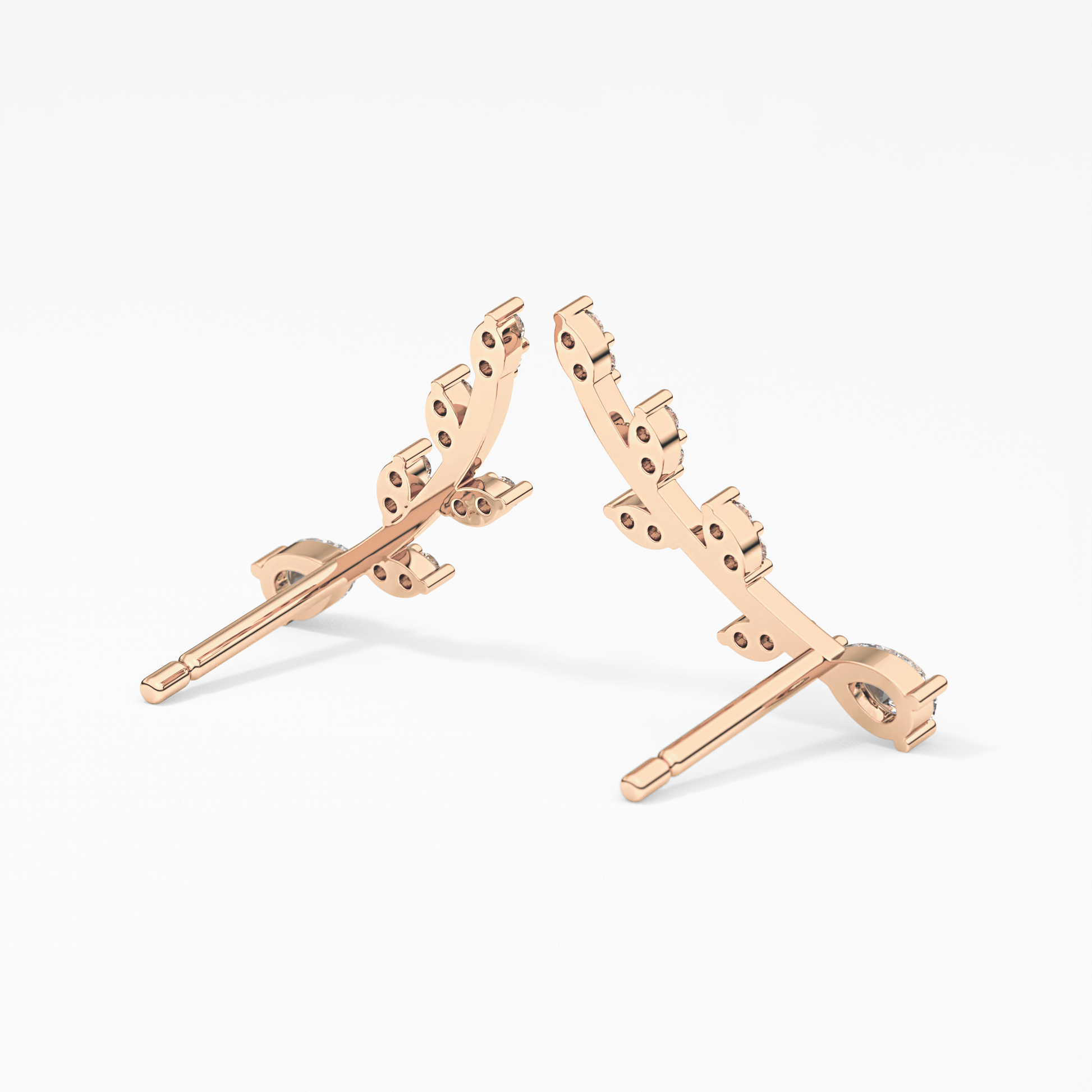 0.4 TCW Round Lab Grown Diamond Stud Earrings