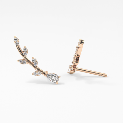 0.4 TCW Round Lab Grown Diamond Stud Earrings