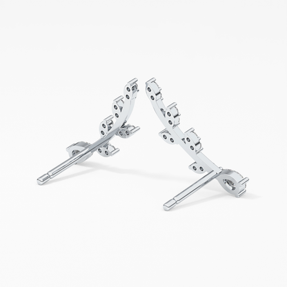 0.4 TCW Round Lab Grown Diamond Stud Earrings