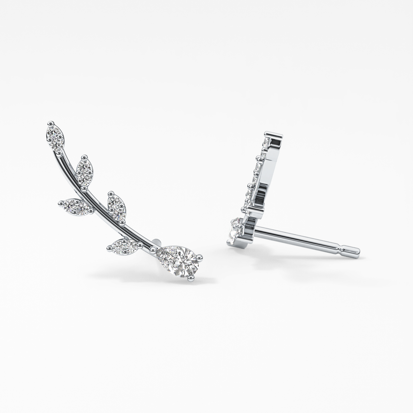 0.4 TCW Round Lab Grown Diamond Stud Earrings