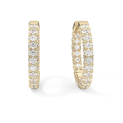 0.4 TCW Round Lab Grown Diamond Stud Earrings